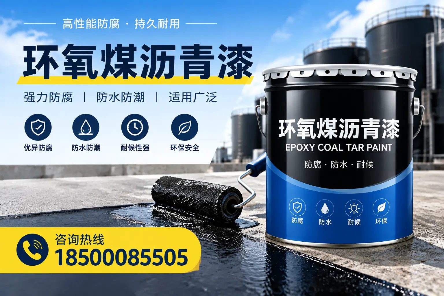 选择环氧煤沥青漆的五大理由,吉林市客户必知